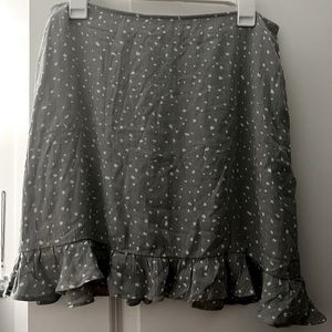 Abercrombie Mint Green Floral Mini Skirt